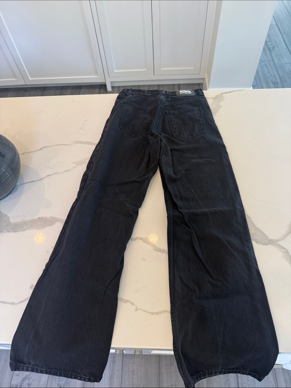 Dr denim Wide Leg Black Jeans